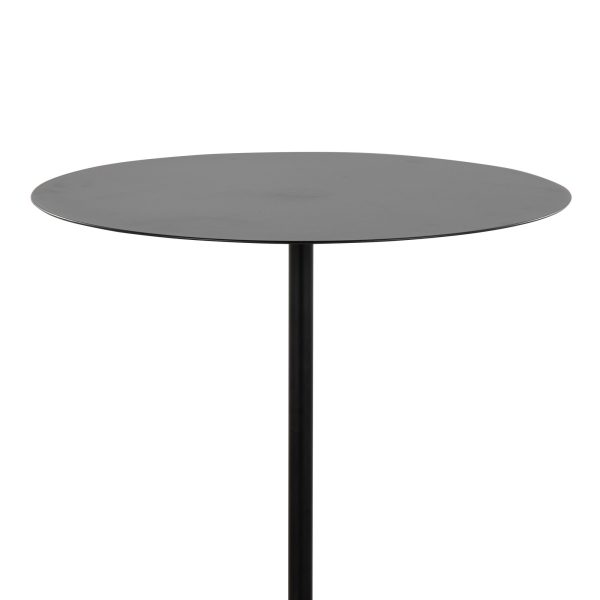 Symbol Contemporary Concrete and Black Steel Side Table 11