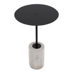 Symbol Contemporary Concrete and Black Steel Side Table 23 Symbol Contemporary Concrete and Black Steel Side Table