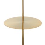 Symbol Contemporary Gold Metal and Marble Floor Lamp Table 36 Symbol Contemporary Gold Metal and Marble Floor Lamp Table