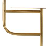 Symbol Contemporary Gold Metal and Marble Floor Lamp Table 37 Symbol Contemporary Gold Metal and Marble Floor Lamp Table