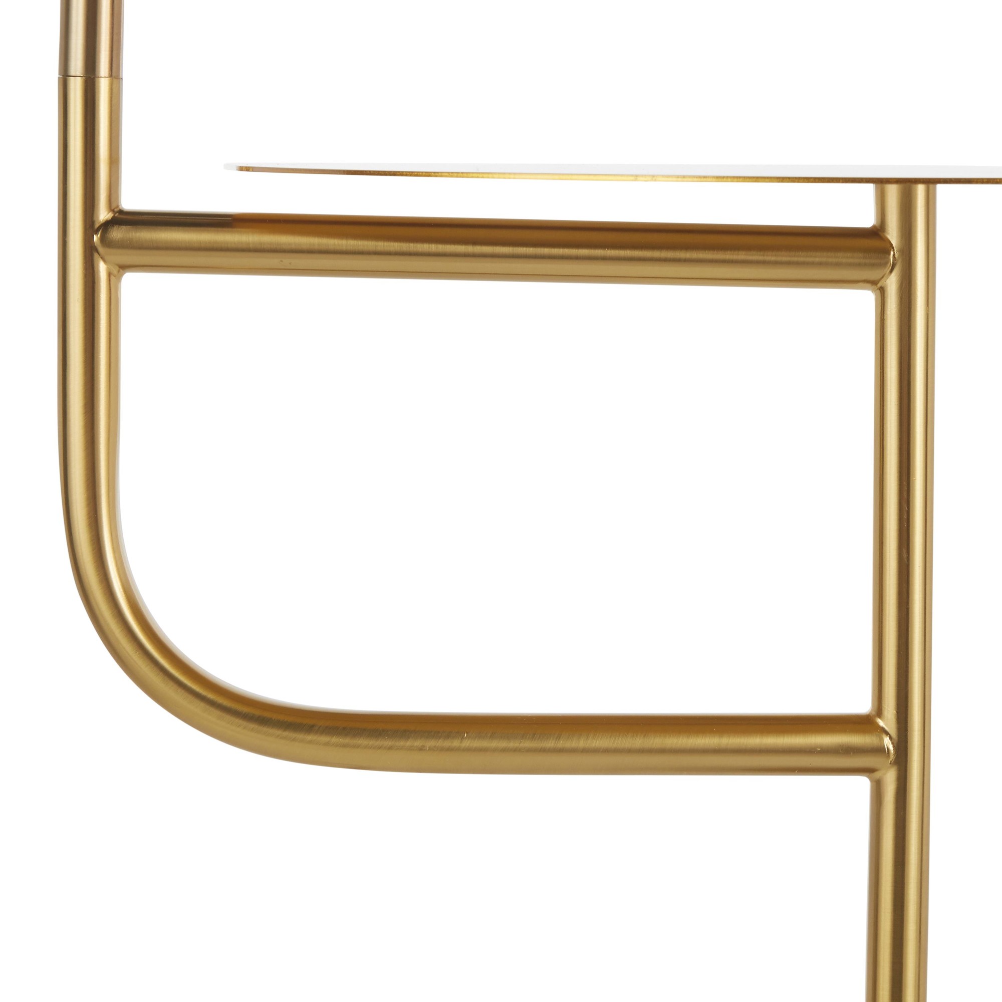Symbol Contemporary Gold Metal and Marble Floor Lamp Table 17 Symbol Contemporary Gold Metal and Marble Floor Lamp Table - Image 17