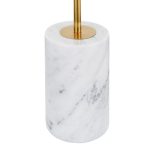 Symbol Contemporary Gold Metal and Marble Floor Lamp Table 38 Symbol Contemporary Gold Metal and Marble Floor Lamp Table