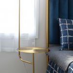 Symbol Contemporary Gold Metal and Marble Floor Lamp Table 24 Symbol Contemporary Gold Metal and Marble Floor Lamp Table