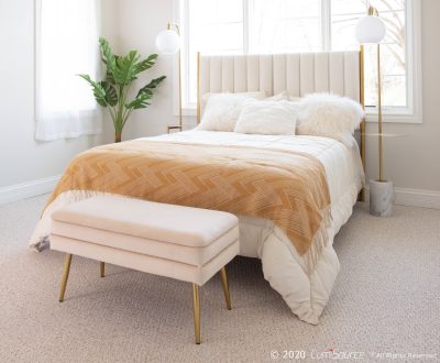 Symbol Contemporary Gold Metal and Marble Floor Lamp Table