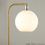Symbol Contemporary Gold Metal and Marble Floor Lamp Table 28 Symbol Contemporary Gold Metal and Marble Floor Lamp Table