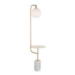 Symbol Contemporary Gold Metal and Marble Floor Lamp Table 29 Symbol Contemporary Gold Metal and Marble Floor Lamp Table
