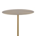 Symbol Contemporary Gold Metal and White Marble Side Table 22 Symbol Contemporary Gold Metal and White Marble Side Table
