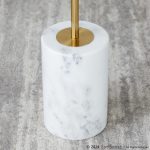Symbol Contemporary Gold Metal and White Marble Side Table 16 Symbol Contemporary Gold Metal and White Marble Side Table