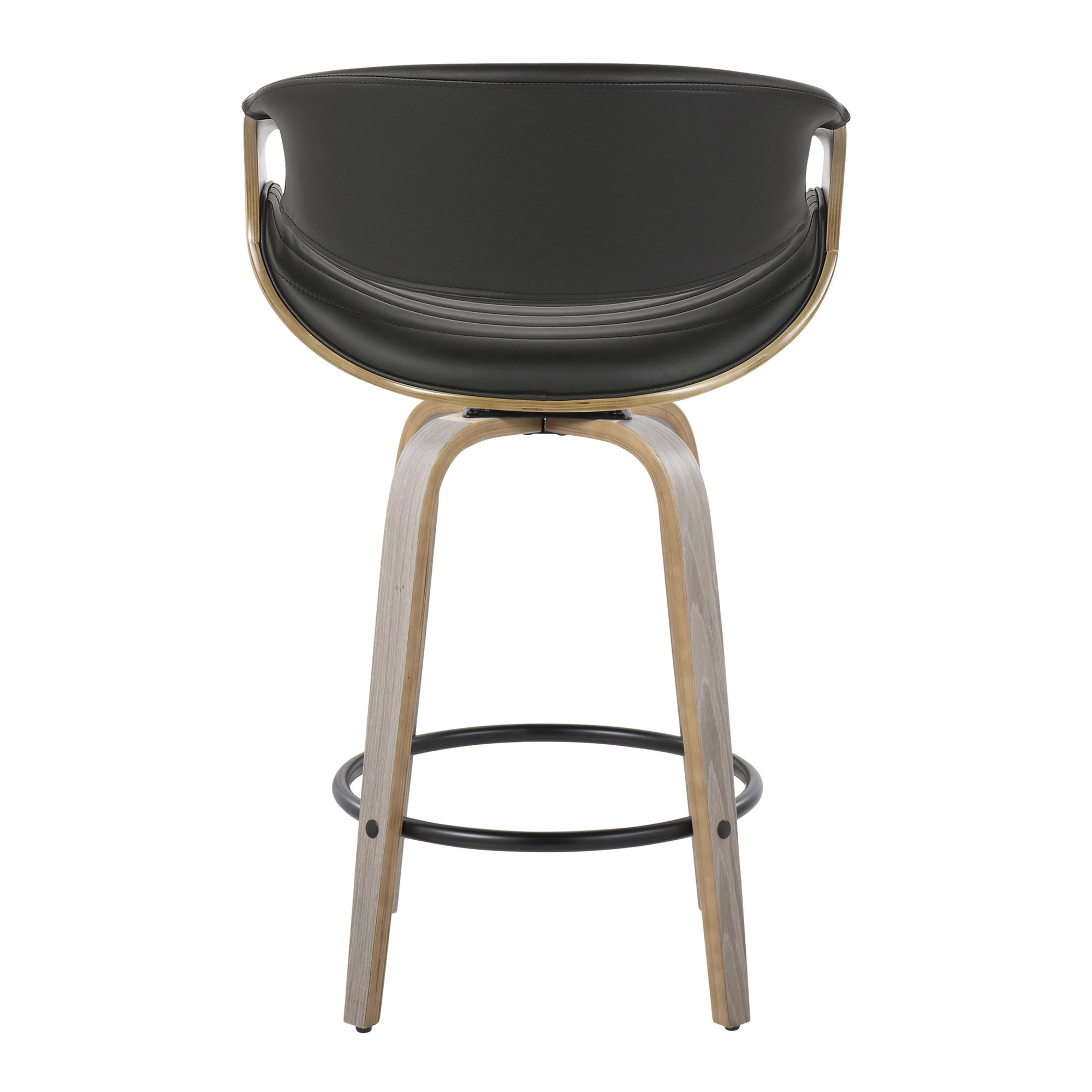 Symphony 26-Inch Light Grey Mid-Century Modern Swivel Counter Stools (Set of 2) 9 Symphony 26-Inch Light Grey Mid-Century Modern Swivel Counter Stools (Set of 2) - Image 9