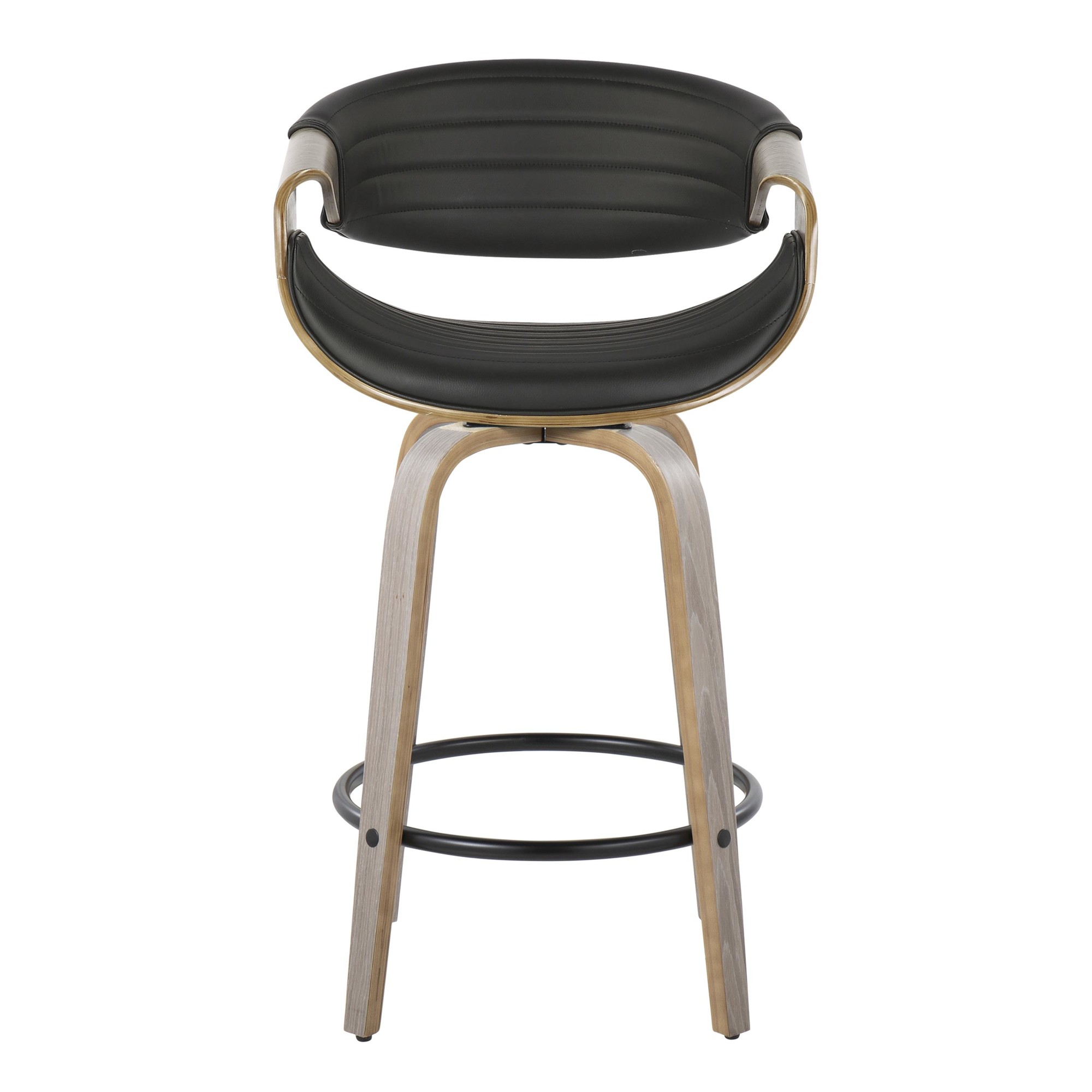 Symphony 26-Inch Light Grey Mid-Century Modern Swivel Counter Stools (Set of 2) 10 Symphony 26-Inch Light Grey Mid-Century Modern Swivel Counter Stools (Set of 2) - Image 10