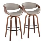 Symphony 30 Mid-Century Grey Swivel Barstools (Set of 2) 13 Symphony 30 Mid-Century Grey Swivel Barstools (Set of 2)