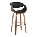 Symphony 30 Mid-Century Modern Walnut Barstool Set (Set of 2) 14 Symphony 30 Mid-Century Modern Walnut Barstool Set (Set of 2)