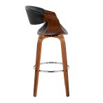 Symphony 30 Mid-Century Modern Walnut Barstool Set (Set of 2) 15 Symphony 30 Mid-Century Modern Walnut Barstool Set (Set of 2)