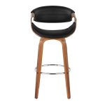 Symphony 30 Mid-Century Modern Walnut Barstool Set (Set of 2) 18 Symphony 30 Mid-Century Modern Walnut Barstool Set (Set of 2)