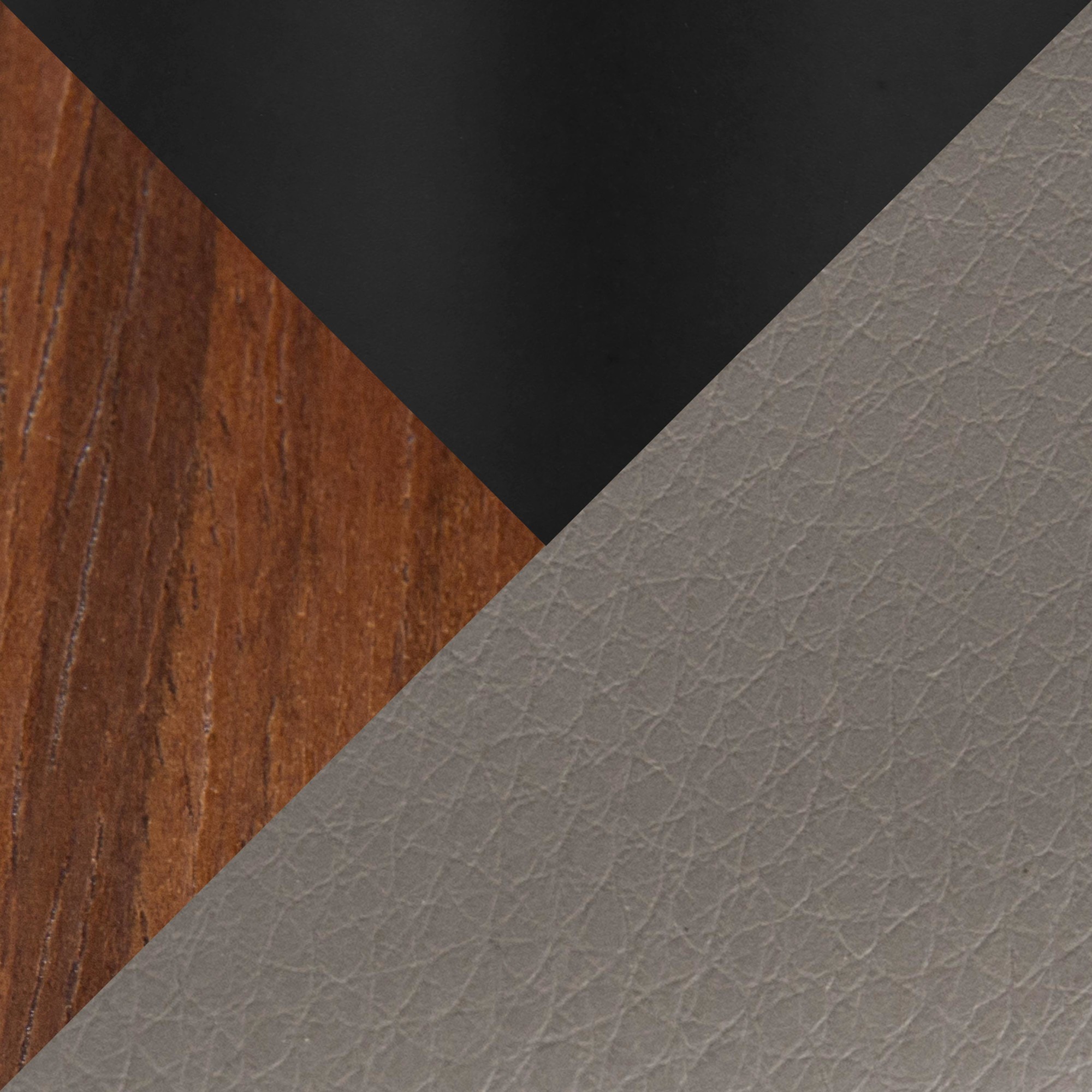 Symphony Grey Faux Leather Black Swivel Barstool Pair (Set of 2) 10 Symphony Grey Faux Leather Black Swivel Barstool Pair (Set of 2) - Image 10