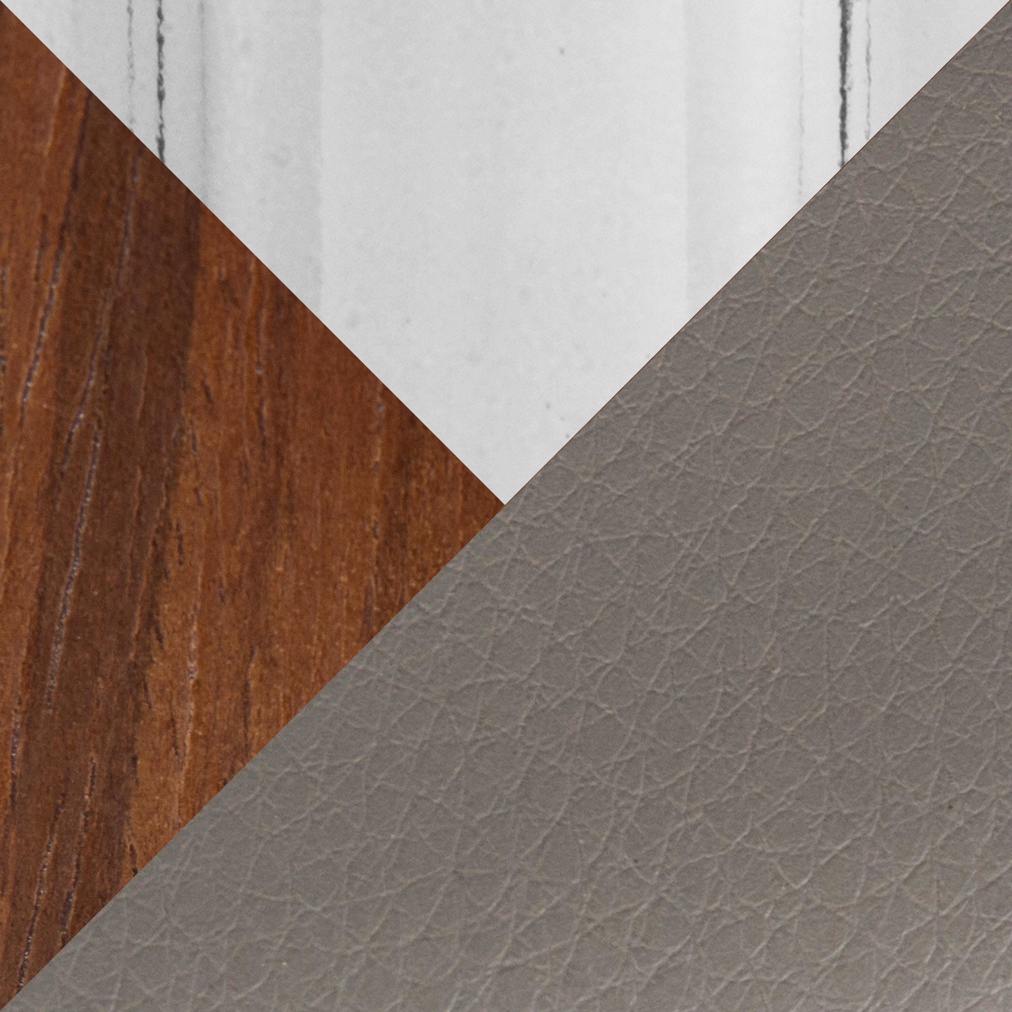 Symphony Grey Faux Leather Walnut Mid-Century Modern Swivel Barstool (Set of 2) 10 Symphony Grey Faux Leather Walnut Mid-Century Modern Swivel Barstool (Set of 2) - Image 10