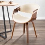 Symphony Mid-Century Walnut and Cream Accent Chair 15 Symphony Mid-Century Walnut and Cream Accent Chair