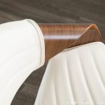 Symphony Mid-Century Walnut and Cream Accent Chair 16 Symphony Mid-Century Walnut and Cream Accent Chair