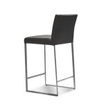 TATE Grey Leatherette Brushed Steel Counter Stool 9 TATE Grey Leatherette Brushed Steel Counter Stool