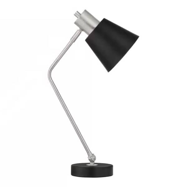 Modern Black Shade Table Lamp with Adjustable Tilt