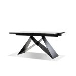 THE W Carrara Ceramic Extension Dining Table