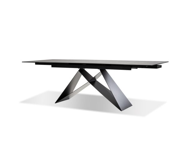 THE W Slate Grey Ceramic Double Extension Dining Table 1 2