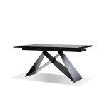 THE W Slate Grey Ceramic Double Extension Dining Table