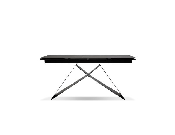 THE W Slate Grey Ceramic Double Extension Dining Table 4 2