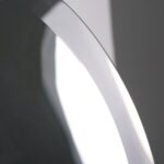 Oval 36-Inch Frameless Beveled Wall Mirror