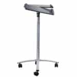 Adjustable Laptop Desk with Graphite Top and Locking Casters