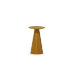 TOWER Low Natural Walnut Veneer End Table