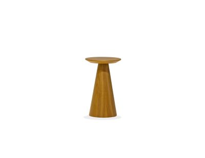 TOWER Low Natural Walnut Veneer End Table