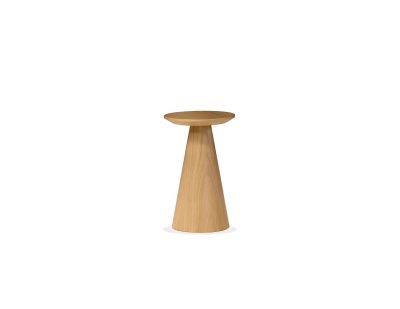 TOWER Low White Oak Veneer End Table