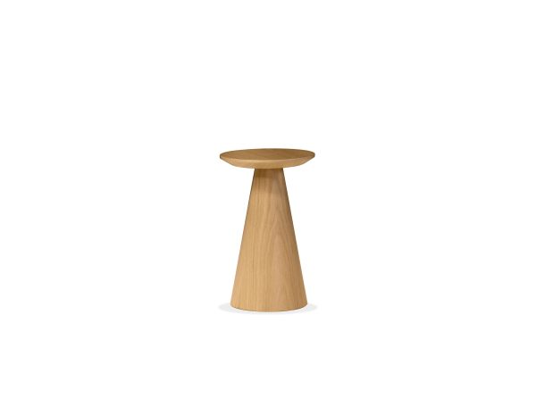 TOWER Low White Oak Veneer End Table