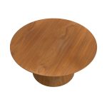 TOWER Natural Walnut Veneer Coffee Table, 36 Inch 6 TOWER Natural Walnut Veneer Coffee Table, 36 Inch