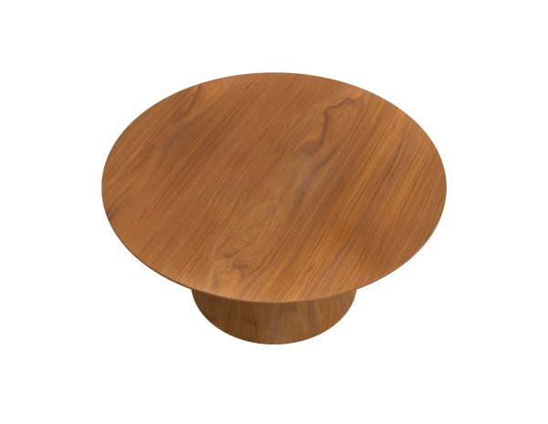 TOWER Natural Walnut Veneer Coffee Table 36 Inch 1