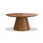 TOWER Natural Walnut Veneer Coffee Table, 36 Inch 5 TOWER Natural Walnut Veneer Coffee Table, 36 Inch