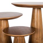 TOWER Tall Walnut Veneer End Table