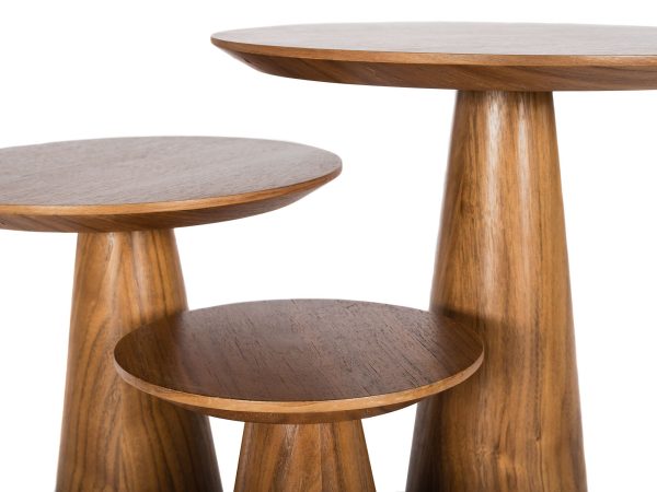 TOWER Tall Walnut Veneer End Table 2