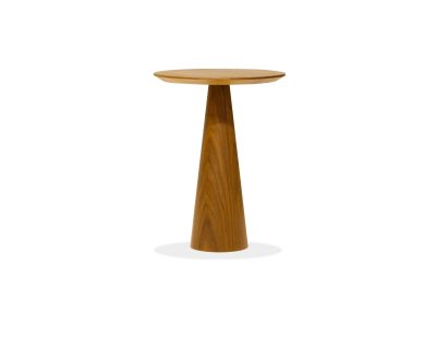 TOWER Tall Walnut Veneer End Table