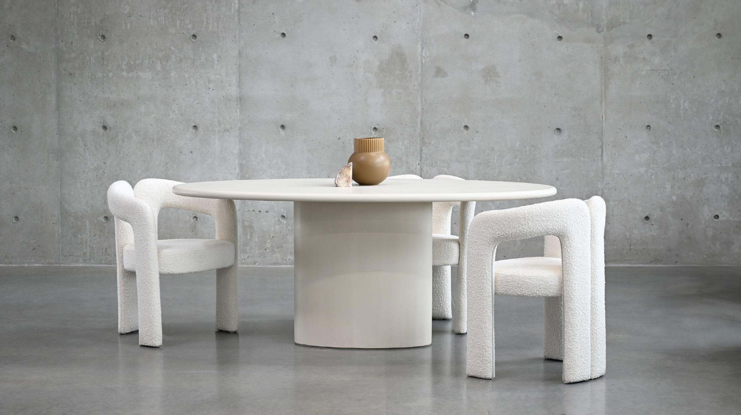 TUGG 71-Inch Ivory MicroSkin Oval Dining Table 3 TUGG 71-Inch Ivory MicroSkin Oval Dining Table - Image 3