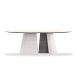 TUMULI Tapioca Oval Epoxy Indoor Outdoor Dining Table