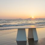 TUMULI Tapioca Oval Epoxy Indoor Outdoor Dining Table