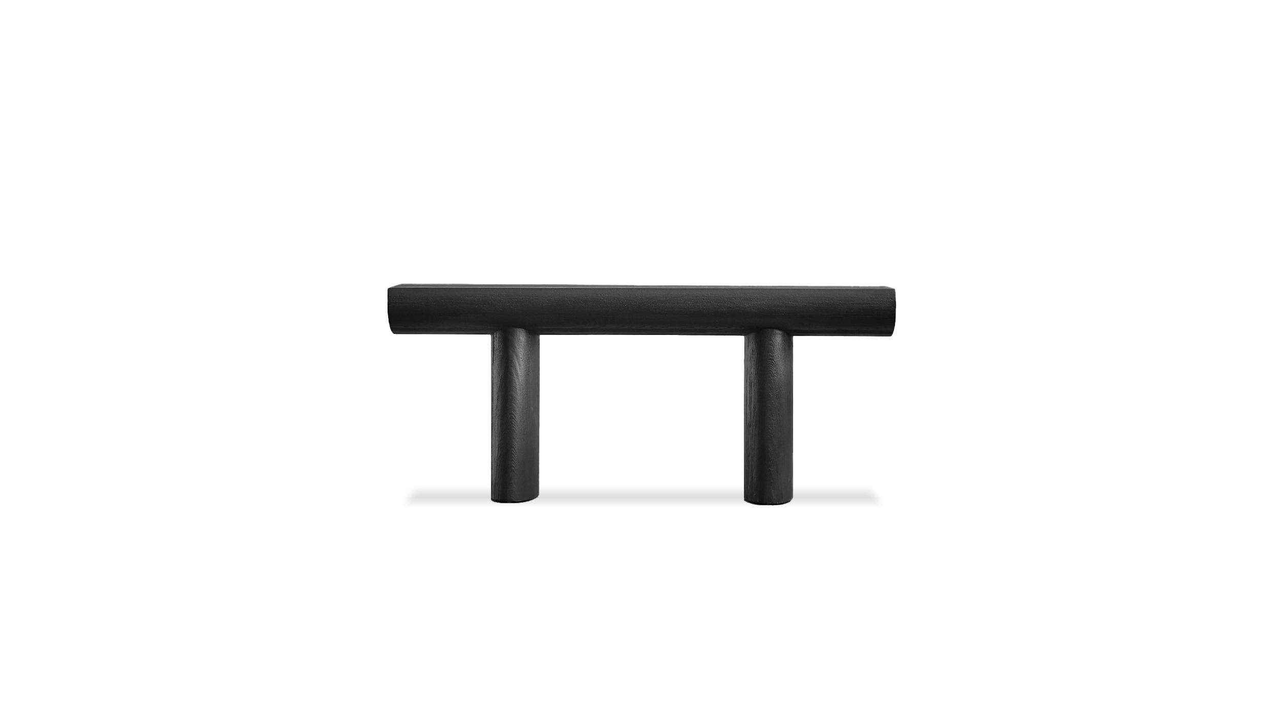 TUNDRA Matte Black Pine Console Table 2 TUNDRA Matte Black Pine Console Table - Image 2