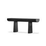 TUNDRA Matte Black Pine Console Table 6 TUNDRA Matte Black Pine Console Table