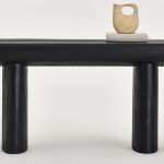TUNDRA Matte Black Pine Console Table 8 TUNDRA Matte Black Pine Console Table