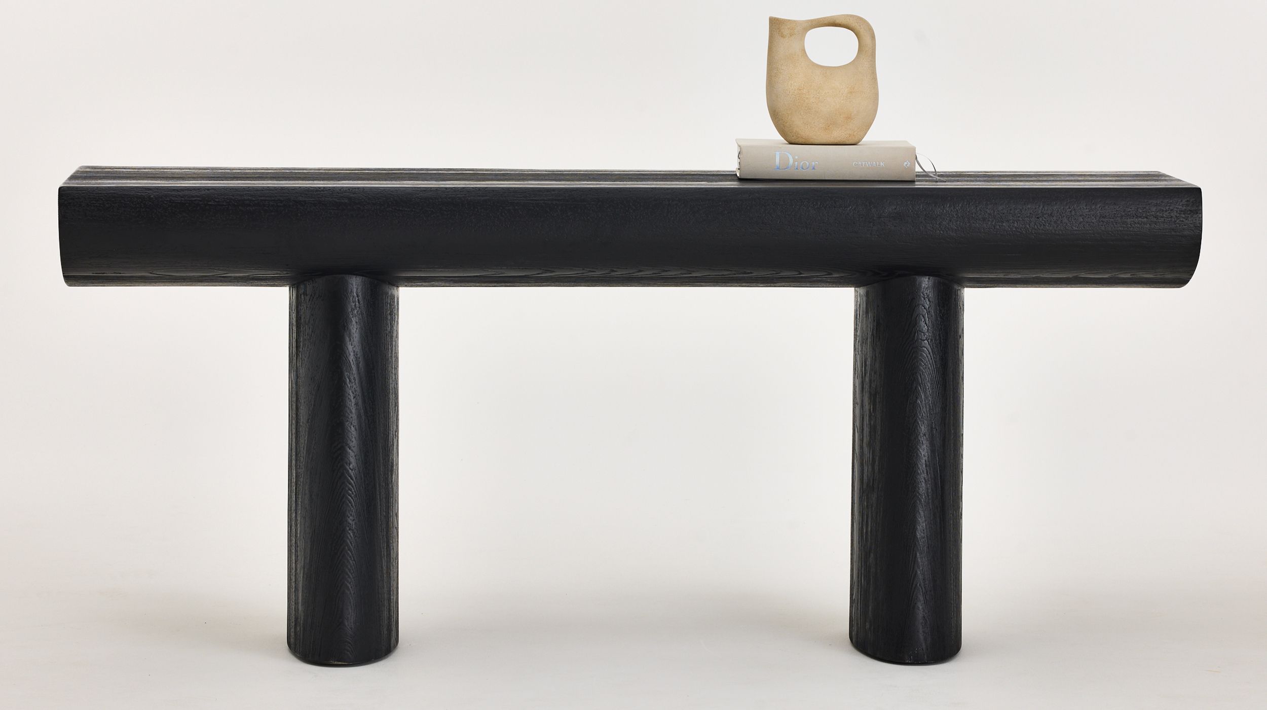 TUNDRA Matte Black Pine Console Table 3 TUNDRA Matte Black Pine Console Table - Image 3