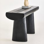 TUNDRA Matte Black Pine Console Table 9 TUNDRA Matte Black Pine Console Table