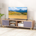 Modern TV Stand with Storage Cabinets for TVs Up to 65 Inch