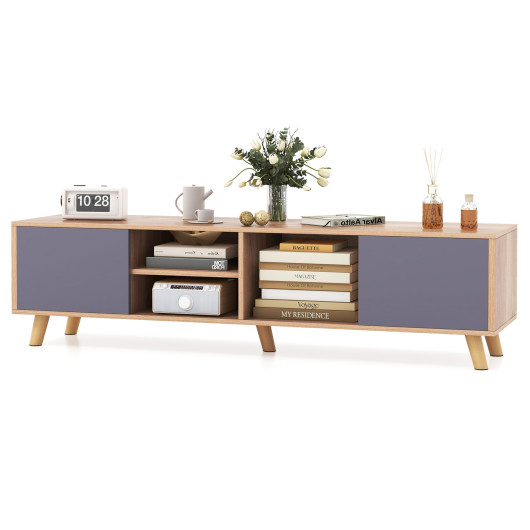 Modern TV Stand with Storage Cabinets for TVs Up to 65 Inch - Image 3